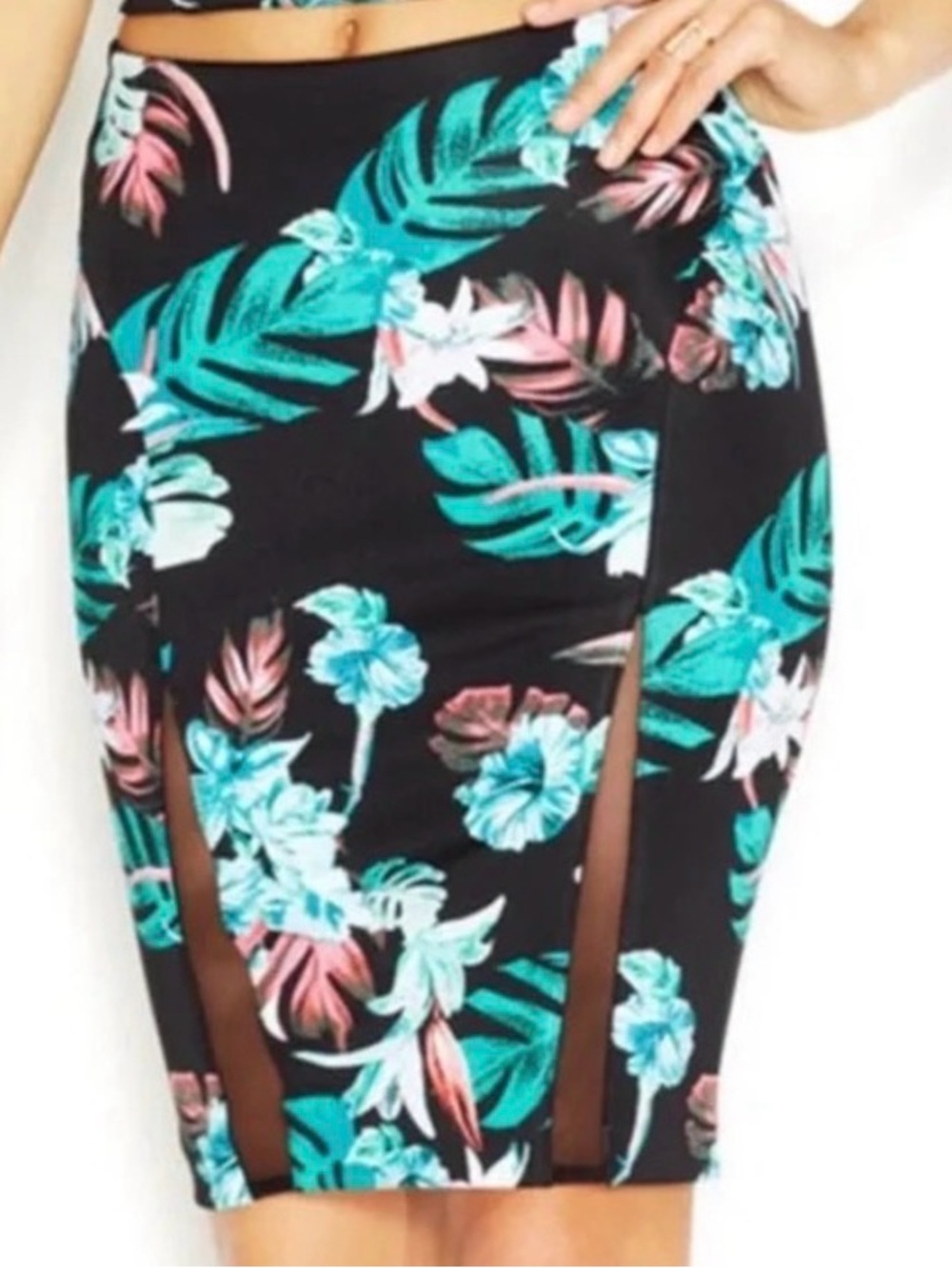 Guess Floral / Tropical Pencil Skirt | EUC | small